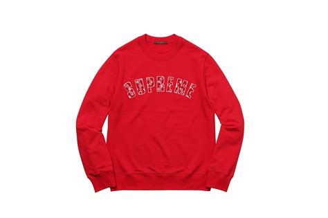 supreme lv arc logo crewneck|LOUIS VUITTON/SUPREME ARC LOGO CREWNECK.